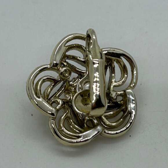 Vintage Coro Gold-Tone Necklace & Matching Unsigned Clip-On Earrings Set - Picture 9 of 15